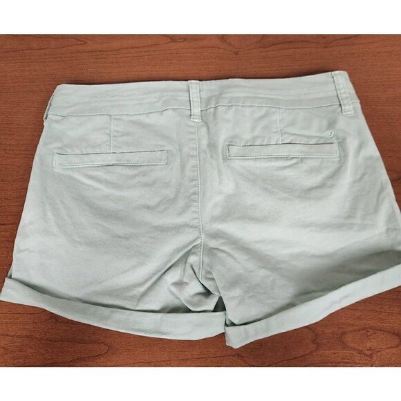 American Eagle Strech 4 mint green flat front shorts. Measures approx 30 waist, - Picture 6 of 7